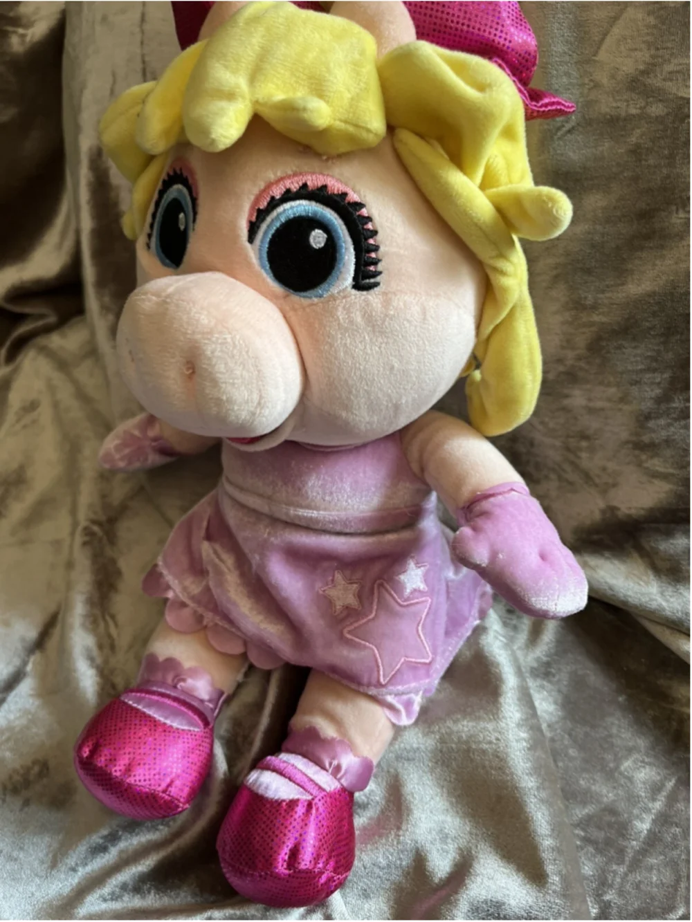 Disney Junior Muppet Babies Miss Piggy 14 inch Plush Stuffed Animal Pal CUTE